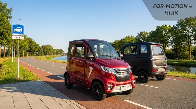 Waar mag een brommobiel rijden?